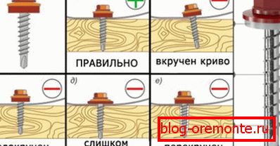 Често срещани грешки при винтовете за винт