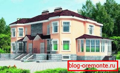 Къща за 2 семейства от блокове с газобетон