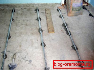 Закрепване на маяци с разтвор. Закрепване на маяци с разтвор.