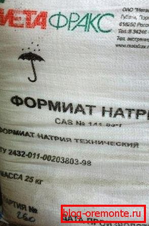 Формиат натрия.