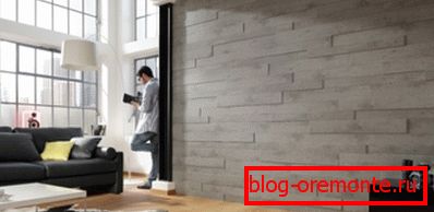 Изработен от MDF стенни панели за бетон за интериорно завършване на жилищна площ в интериора. Изработен от MDF стенни панели за бетон за интериорно завършване на жилищна площ в интериора.