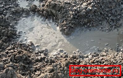 Класическа смес от пясък, цимент, чакъл и вода. Класическа смес от пясък, цимент, чакъл и вода.