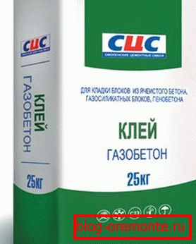 Лепило за блокове с газобетон. Лепило за блокове с газобетон.