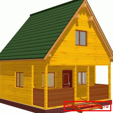 Селска къща от 6x6 - просто решение за икономична класа