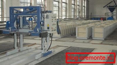 Методът за производство на блокове с пълнене на газ е сравнително прост