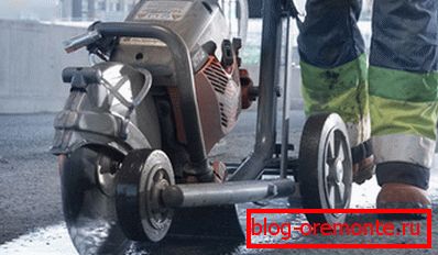 Шиене на шевове алмазным диском Шиене на шевове алмазным диском