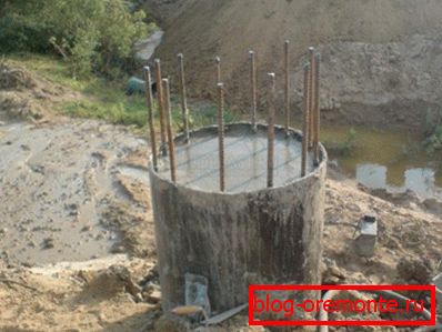 Долна част на кръгла колона Долна част на кръгла колона