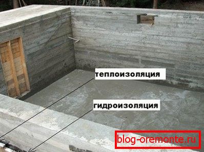 Базата за къща с мазе. Базата за къща с мазе.
