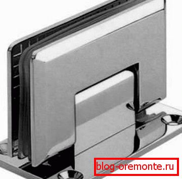Панта за закрепване на стъклената врата към стената