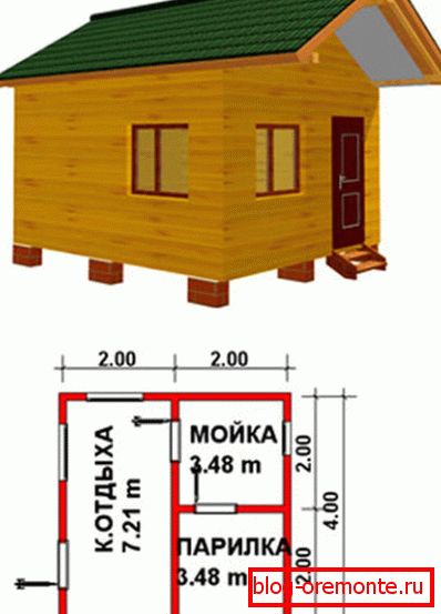 Оформлението на банята е 4 на 4