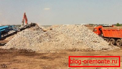 Производство на вторичен трошен камък директно на строителната площадка Производство на вторичен трошен камък директно на строителната площадка