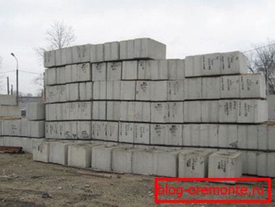 Различни проекти с маркировка - бетонни блокове 400 на 400 на 400