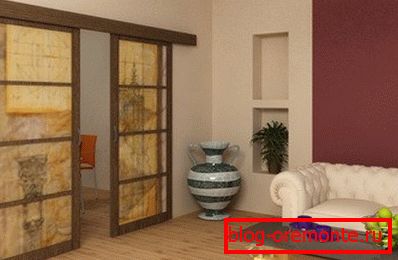 Двойна плъзгаща плъзгаща врата купе механизъм за плъзгащи се врати