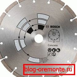 Сегментите перфектно отрязват бетона, но не се справят добре с армировката Сегментите перфектно отрязват бетона, но не се справят добре с армировката