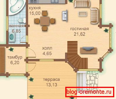 Схема на първия етаж Схема на първия етаж
