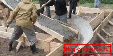 Самостоятелно сглобена канавка в действие при изливане на основата Самостоятелно сглобена канавка в действие при изливане на основата