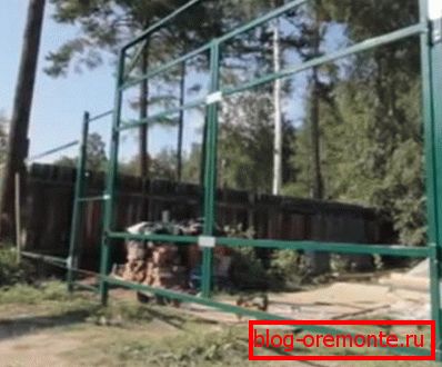 Завършена рамка Заварени вратички