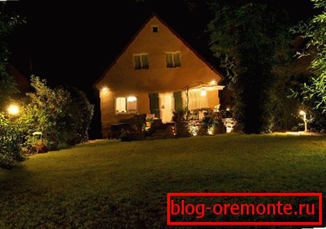 Видове фасадно осветление