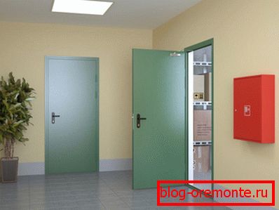 Институция с противопожарни врати
