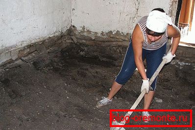 Отстраняване на излишния почвен слой