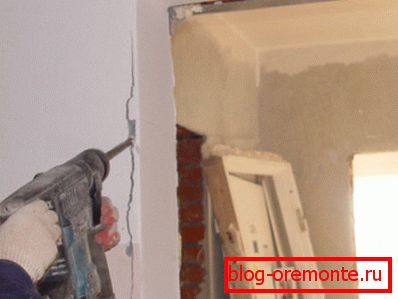 Увеличете отвора с груб метод