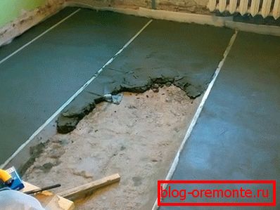 Подравняване с пясъчно-циментов разтвор