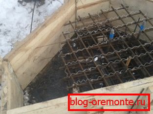 Поставяне на нагревател в кофража