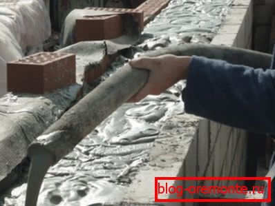Попълване на кофража Попълване на кофража